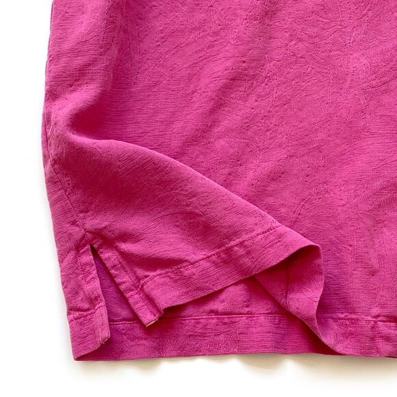 Tommy Bahama Mens Tropic Isles Silk Camp Shirt Size XL Pink Short Sleeve Resort - Picture 9 of 13
